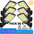 SolarGuard™ – Lampes solaires LED extérieures avec détecteur de mouvement (Pack de 6)